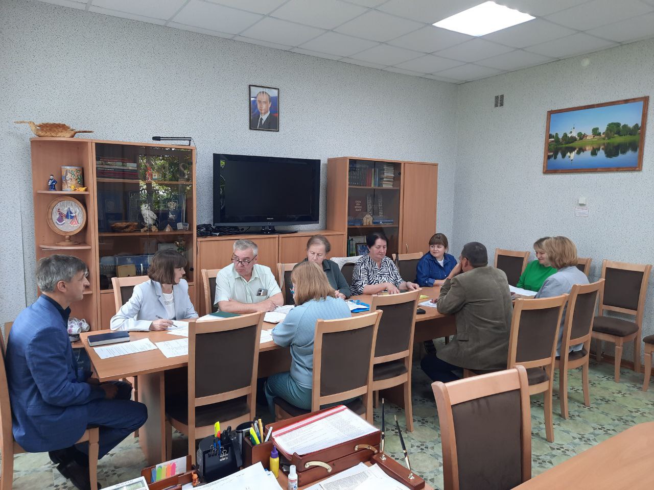 Совещание с главами городского и сельских поселений Даровского района.